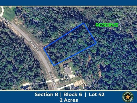 Vacant Land For Sale - 12892 Oak Barrel Road<br/> Willis, TX 77378