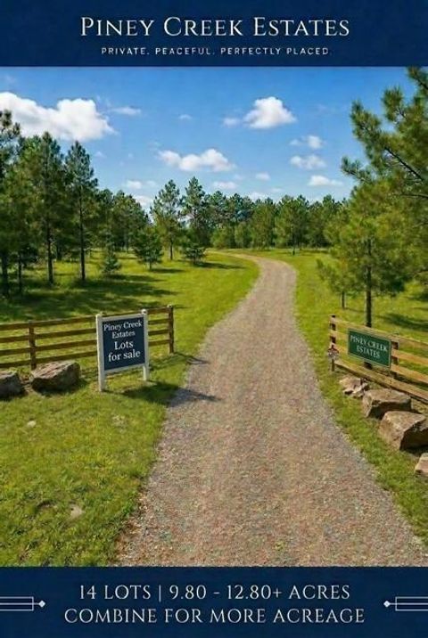 Vacant Land For Sale - 434 Piney Creek Estates Road<br/> Shelby County, Timpson, TX 75975