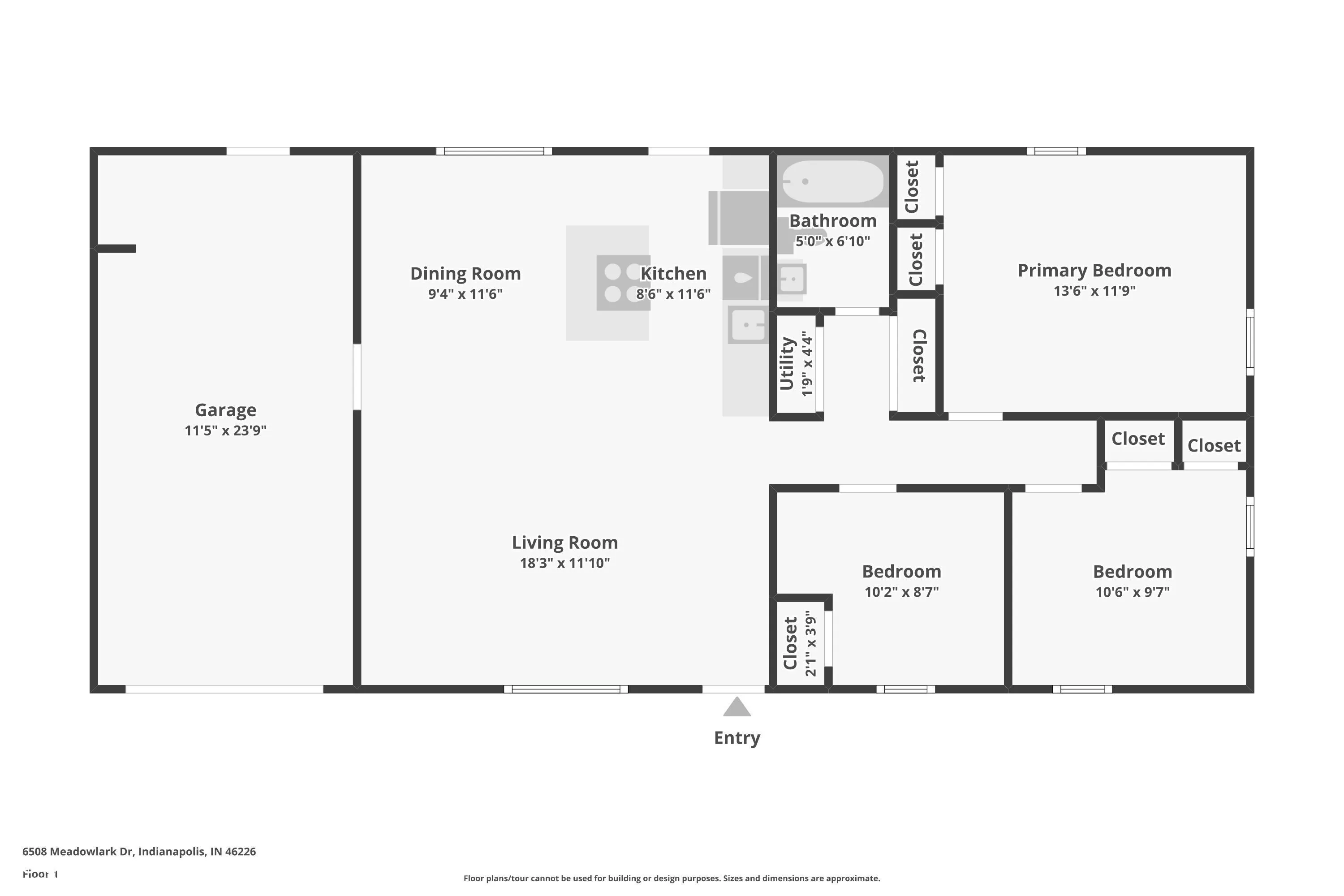 Indianapolis, Indiana 46226, United States, 3 Bedrooms Bedrooms, ,1 BathroomBathrooms,Residential,Active,233654