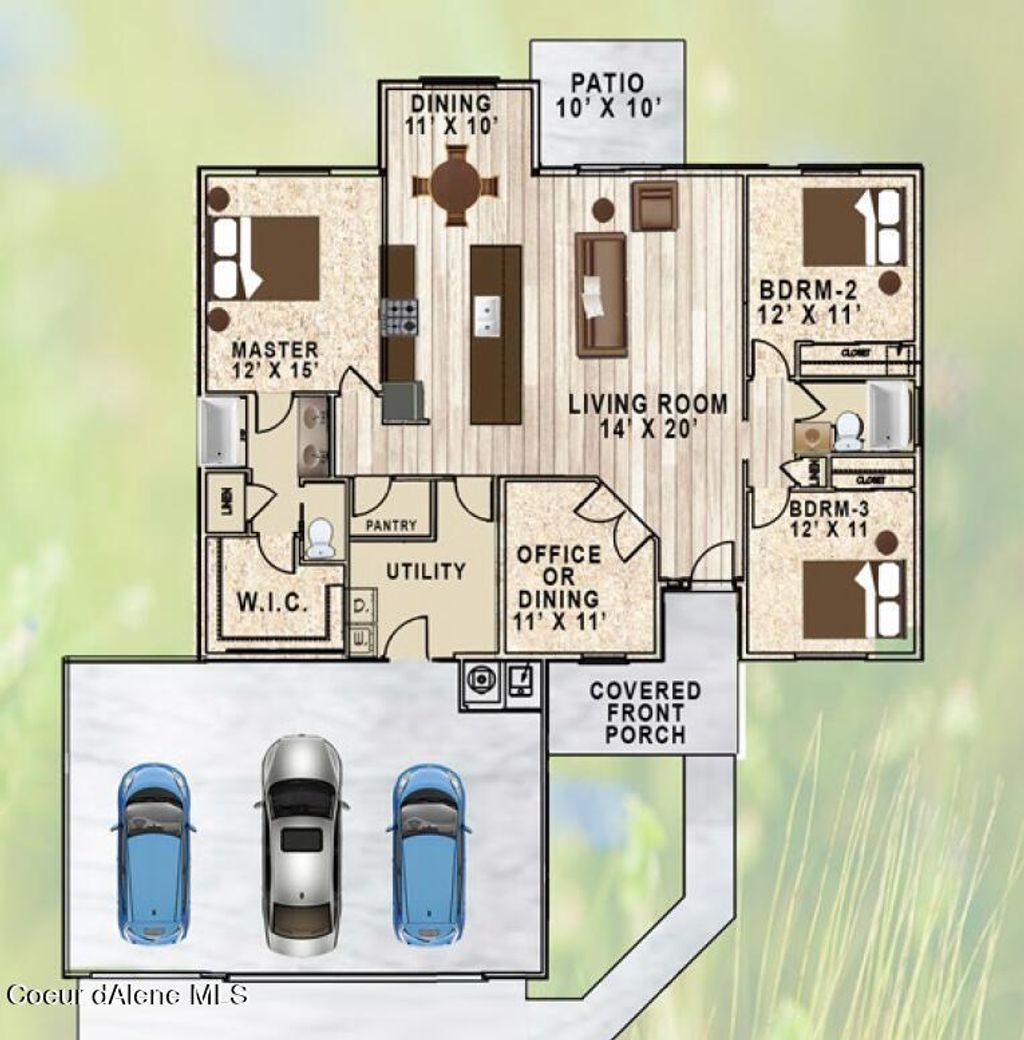 Photo of 8030 SPLITRAIL Ave, Rathdrum, ID 83858 (MLS # 25-7394)