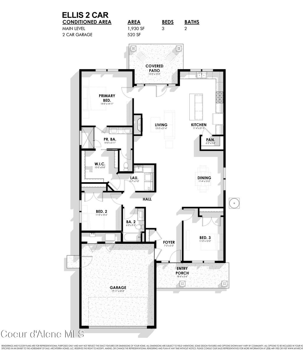 Photo of 4431 Hide Away Ln Ln, Coeur dAlene, ID 83815 (MLS # 25-11544)