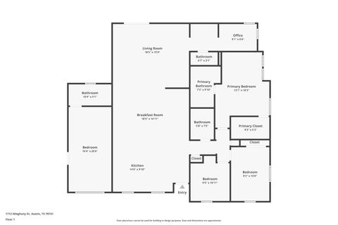 Tiny photo for 1712 Alleghany DR, Austin, TX 78741 (MLS # 7722386)