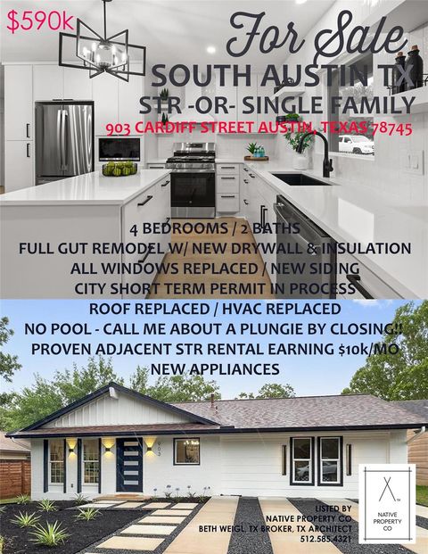 Tiny photo for 903 Cardiff DR, Austin, TX 78745 (MLS # 9975589)