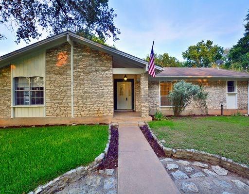 This home blends in with the neighborhood nicely.