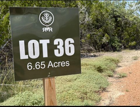Lot 36 - 6.65 Acres - Round Mountain Reserve DR Round Mountain TX 78663
