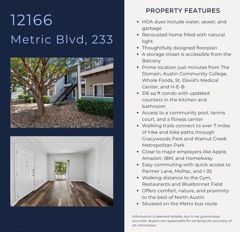 Tiny photo for 12166 Metric BLVD #233, Austin, TX 78758 (MLS # 5382461)