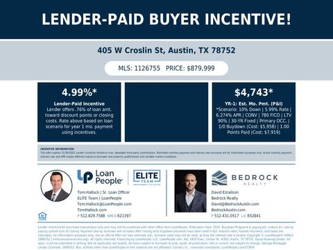 Tiny photo for 405 W Croslin ST, Austin, TX 78752 (MLS # 1126755)