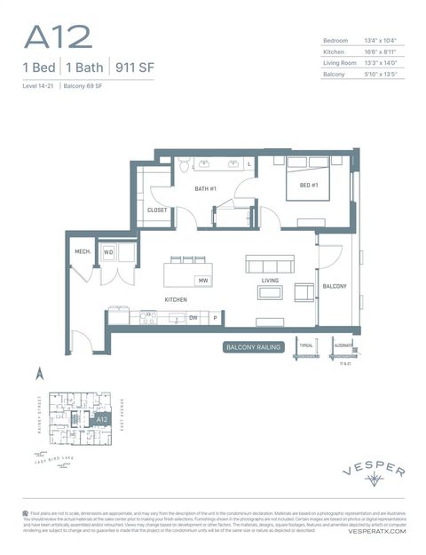 Tiny photo for 84 East Ave #2105, Austin, TX 78701 (MLS # 9000187)