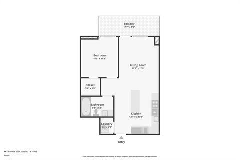 Tiny photo for 44 East Ave #2304, Austin, TX 78701 (MLS # 1150795)
