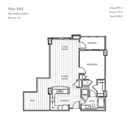 Tiny photo for 54 Rainey ST #608, Austin, TX 78701 (MLS # 3929245)