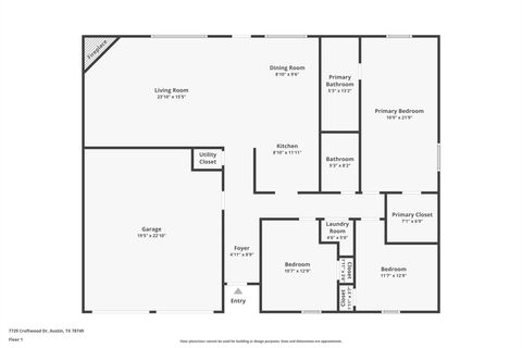 Tiny photo for 7729 Croftwood DR, Austin, TX 78749 (MLS # 9410080)