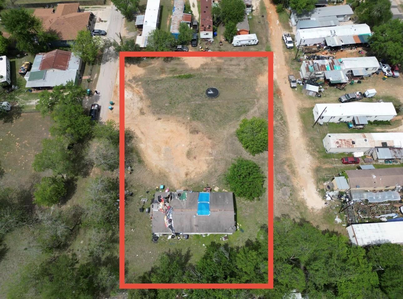 Aerial overview of property's location featuring