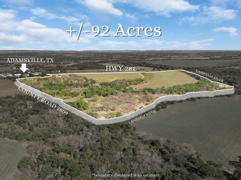 92 Acres N Us Highway 281 Lampasas TX 76550