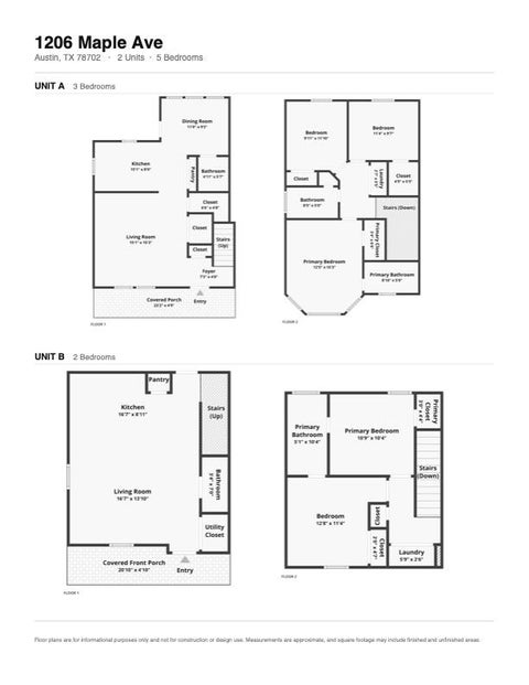 Tiny photo for 1206 Maple Ave #A/B, Austin, TX 78702 (MLS # 9189337)