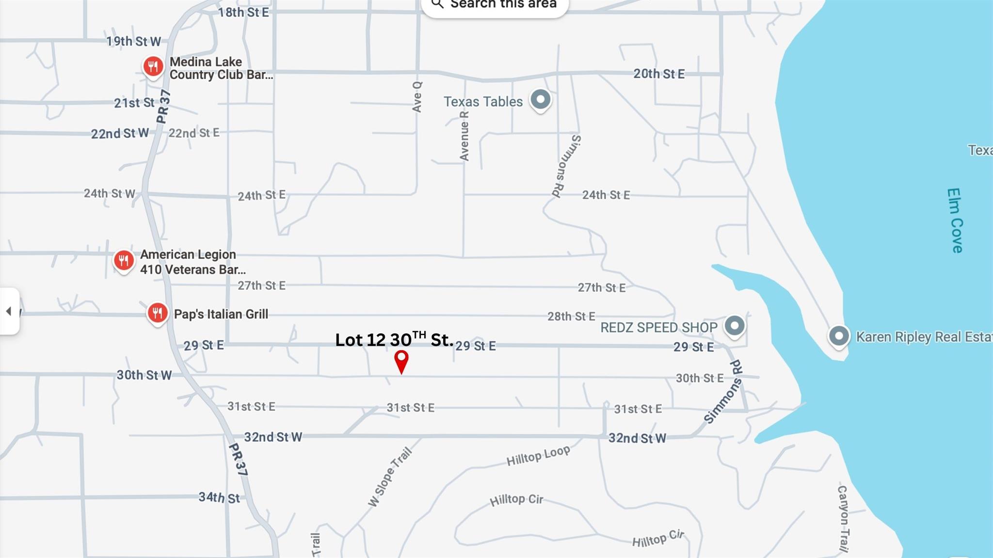 Lot 12 30th ST