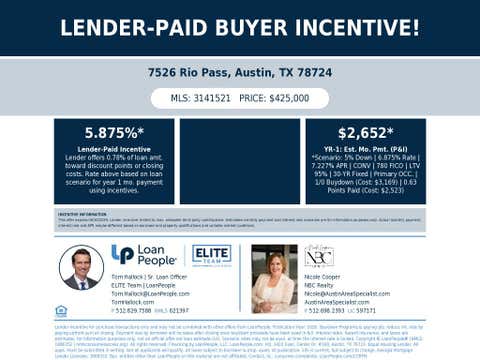 Tiny photo for 7526 Rio PASS, Austin, TX 78724 (MLS # 3141521)