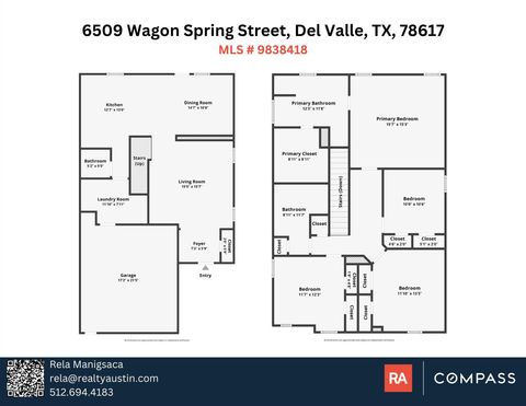 Tiny photo for 6509 Wagon Spring ST, Del Valle, TX 78617 (MLS # 9838418)