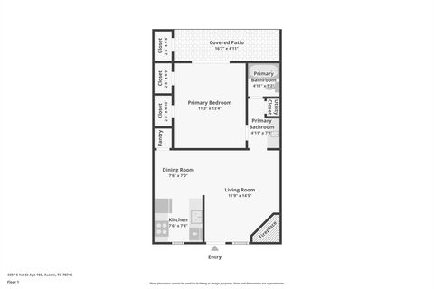 Tiny photo for 4307 S 1st ST #106, Austin, TX 78745 (MLS # 1560612)
