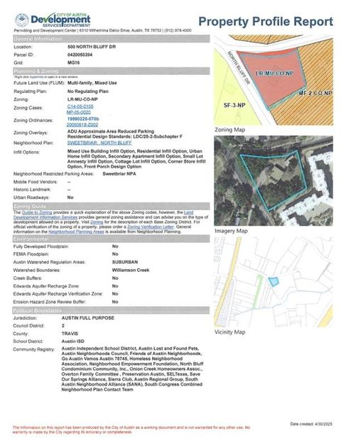 Tiny photo for 500 North Bluff DR, Austin, TX 78745 (MLS # 7502012)