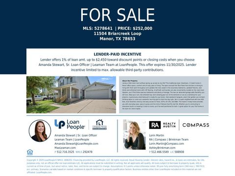 Tiny photo for 11504 Briarcreek LOOP, Manor, TX 78653 (MLS # 5278641)