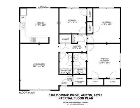 Tiny photo for 3107 Dominic DR, Austin, TX 78745 (MLS # 5576037)