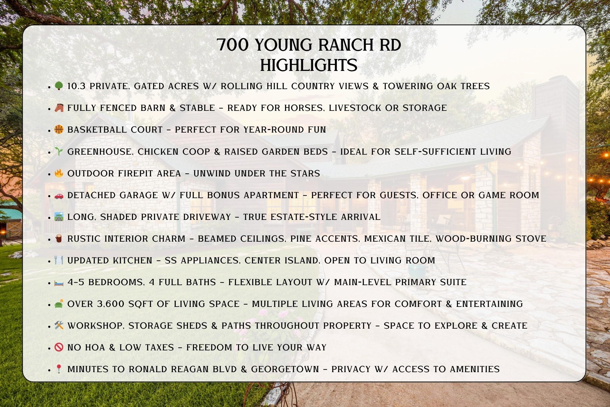 700 Young Ranch RD