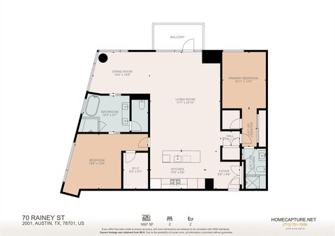 Tiny photo for 70 Rainey ST #2001, Austin, TX 78701 (MLS # 4490790)