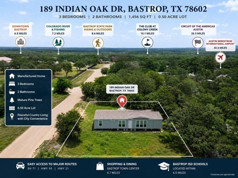 Photo of 189 Indian Oak DR #A, Bastrop, TX 78602 (MLS # 7732391)