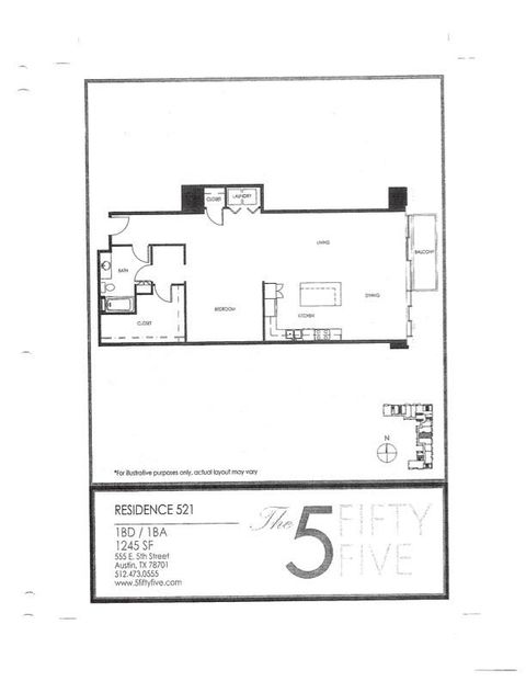 Tiny photo for 555 E 5th ST #521, Austin, TX 78701 (MLS # 4397769)