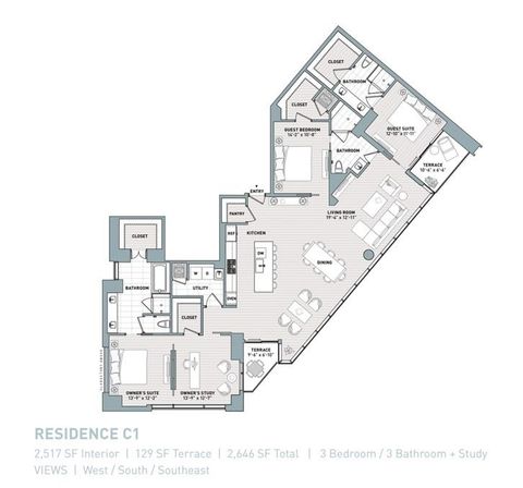 Tiny photo for 501 West Ave #2001, Austin, TX 78701 (MLS # 6453079)