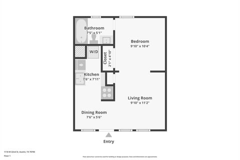 Tiny photo for 1110 W 22nd ST #2, Austin, TX 78705 (MLS # 4460509)