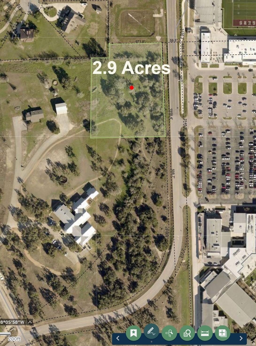 Aerial Survey Map. Illustrating the property boun