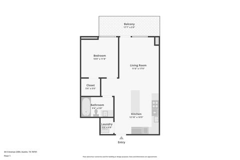 Tiny photo for 44 East Ave #2304, Austin, TX 78701 (MLS # 1405548)