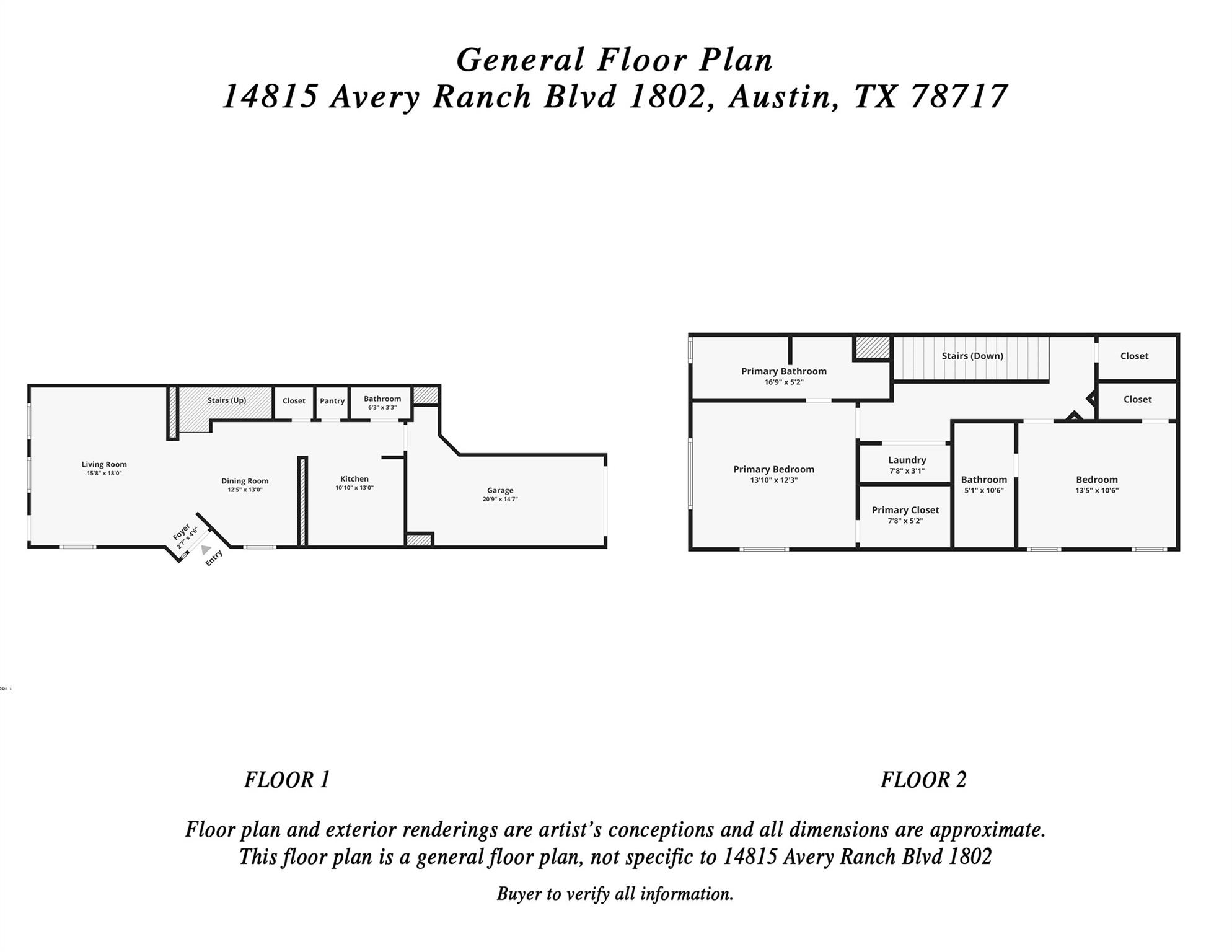 14815 Avery Ranch BLVD 1802