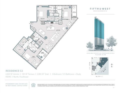 Tiny photo for 501 West Ave #2303, Austin, TX 78701 (MLS # 9453440)