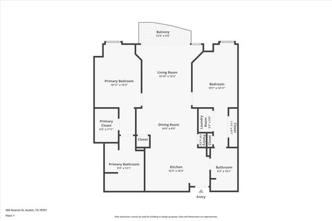 Tiny photo for 360 Nueces ST #1405, Austin, TX 78701 (MLS # 9241476)