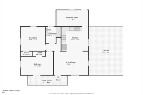 Tiny photo for 1505 Redd ST, Austin, TX 78745 (MLS # 4799966)