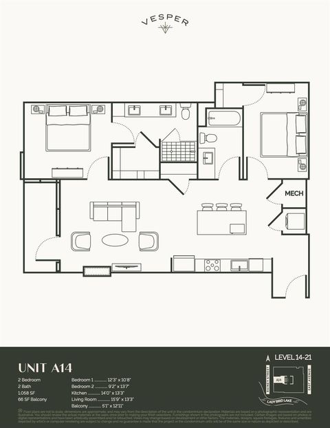 Tiny photo for 84 E East Ave #2010, Austin, TX 78701 (MLS # 6096311)