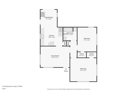 Tiny photo for 2114 Shoalmont DR, Austin, TX 78756 (MLS # 8176619)