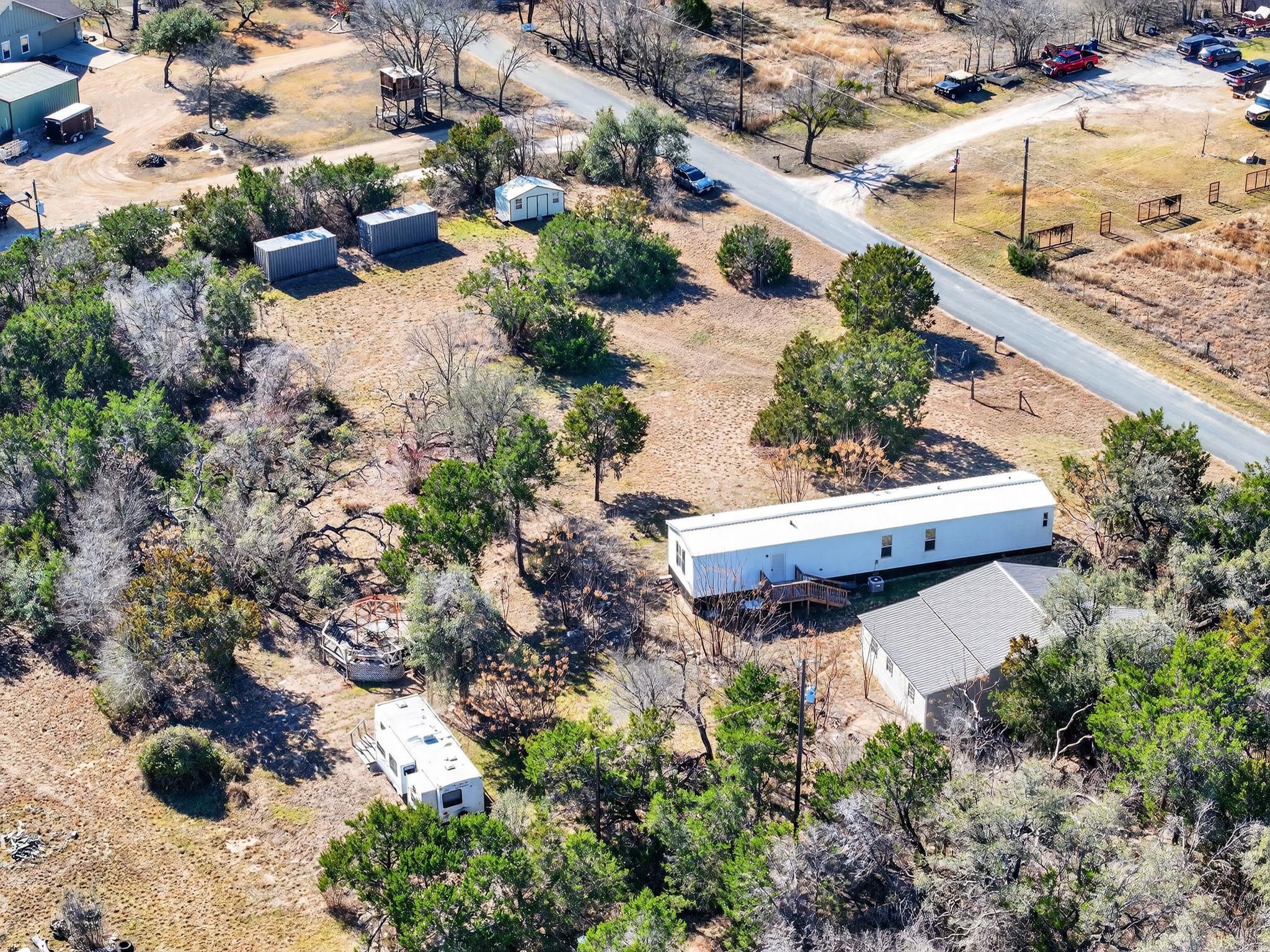Aerial view of property's location
