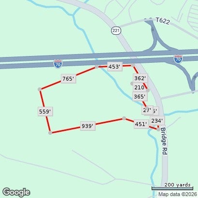 SW Quadrant of Interstate 70 and S Bridge Road