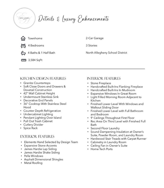 Marshall, Pennsylvania 15090, United States, 4 Bedrooms Bedrooms, ,5 BathroomsBathrooms,Residential,Active,93323