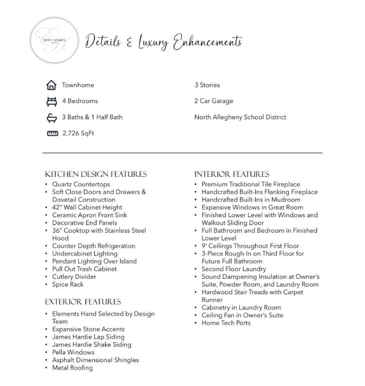 Marshall, Pennsylvania 15090, United States, 4 Bedrooms Bedrooms, ,4 BathroomsBathrooms,Residential,Active,101918