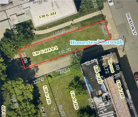 Vacant Land For Sale - Dickson St<br/> Jefferson County, Homestead, PA 15120