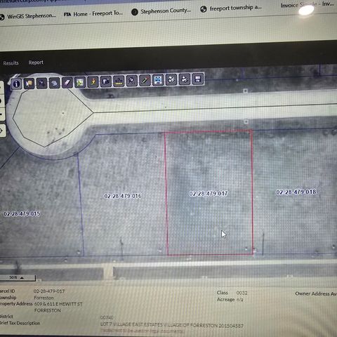 Vacant Land For Sale - 609 & 611 Hewitt Street<br/> FORRESTON, IL 61030