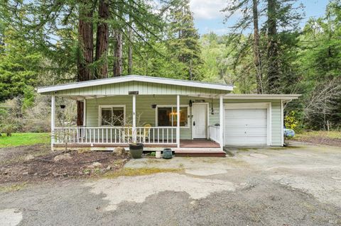 Photo of 15500 Monte Rosa Avenue, Guerneville, CA 95446 (MLS # 326007581)