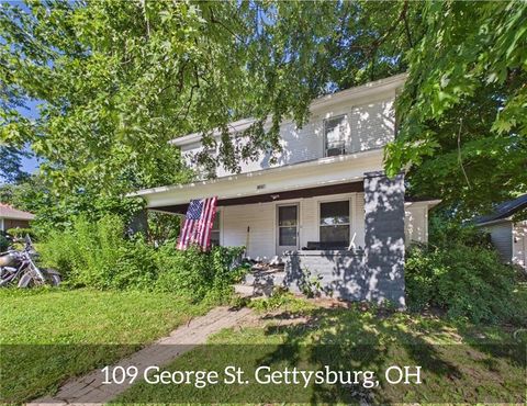 Homes For Sale - 109 George Street<br/> Darke County, Gettysburg, OH 45328