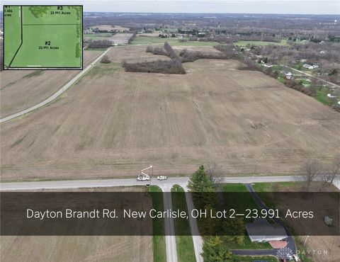Vacant Land For Sale - LOT 2 Dayton Brandt Rd. #2<br/> Miami County, New Carlisle, OH 45344