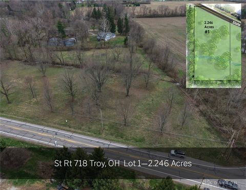 Vacant Land For Sale - LOT 1 St. Rt. 718 #LOT 1<br/> Miami County, Troy, OH 45373