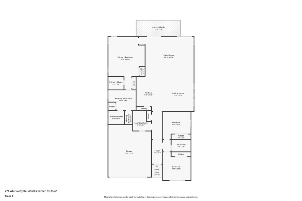 Photo of 274 Whirlaway Drive, Moncks Corner, SC 29461 (MLS # 26002056)